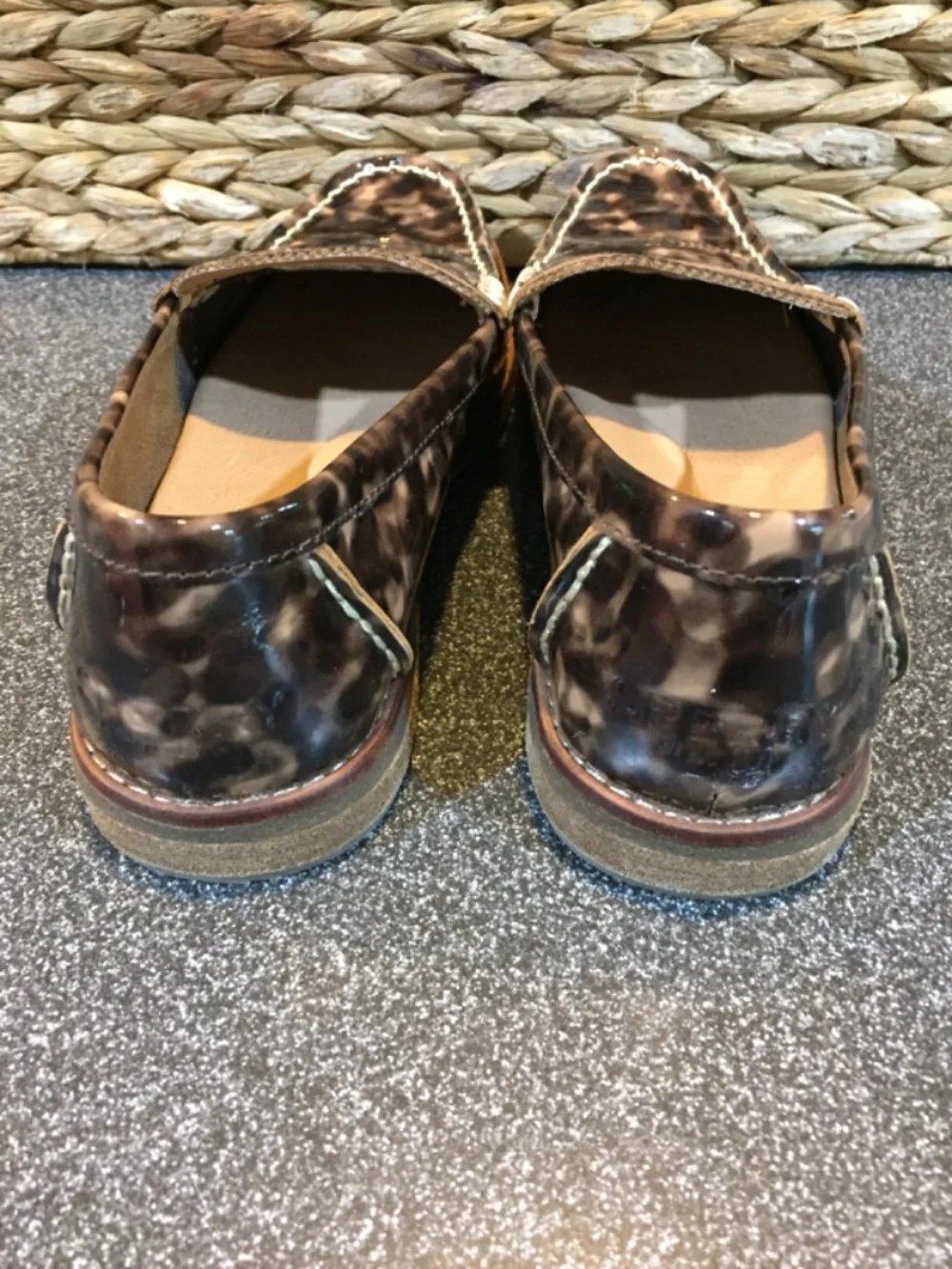 Sperry Women’s Patent Tortoiseshell Penny Loafers - Brown